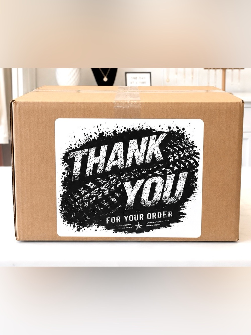 Tire Tread Thank You Stickers-100ct.
